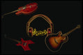 278086 Guitars And Headphones A4 Photo Print