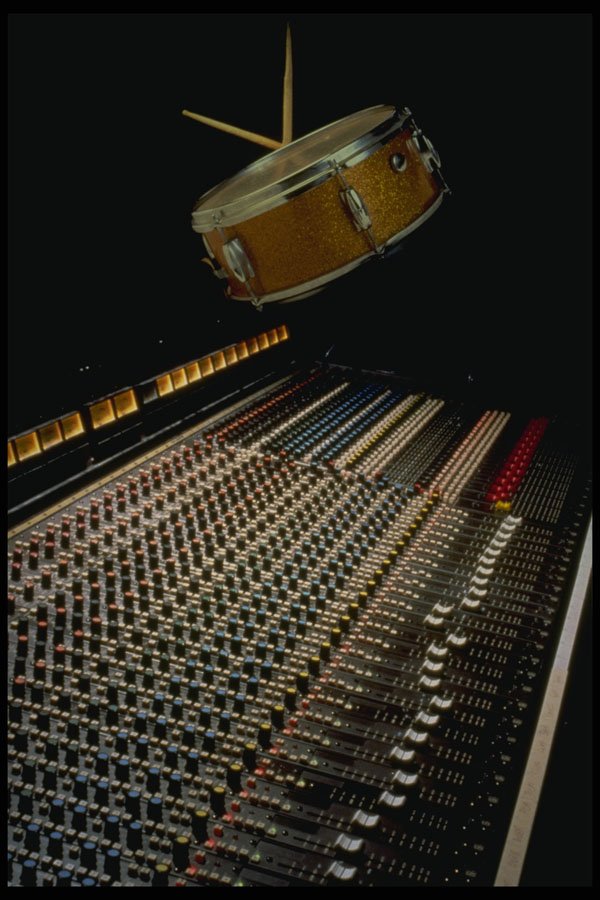 278090 Mixing Board And Drum A4 Photo Print
