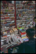 279006 Magazine Stand Downtown Hong Kong A4 Photo Print