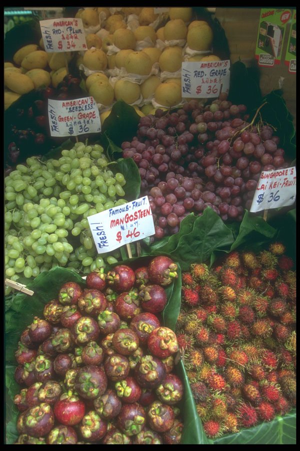 279008 Green And Red Grapes A4 Photo Print