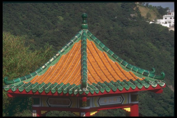279023 Ceramic Tile Roof A4 Photo Print