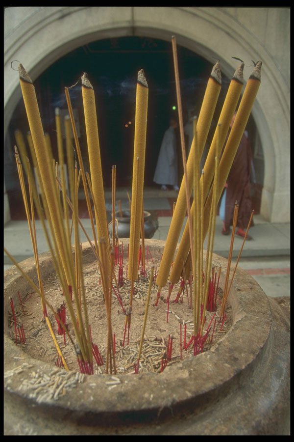 279041 Incense Sticks A4 Photo Print