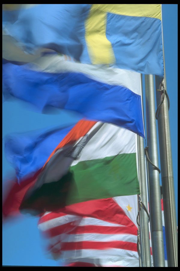 279043 International Flags A4 Photo Print