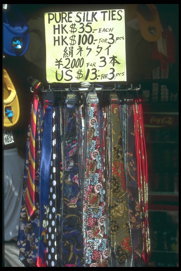 279056 Silk Ties For Sale, Stanley Market A4 Photo Print
