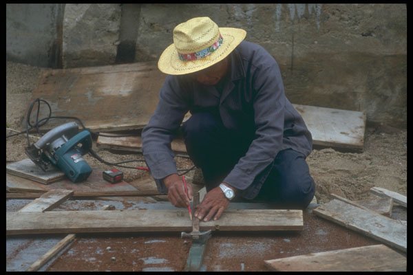 279064 Man On Construction Site A4 Photo Print