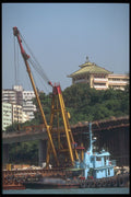279079 Harbour Front Construction A4 Photo Print