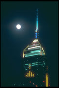 279083 Full Moon Atop Central Plaza A4 Photo Print