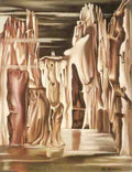 28 De Lempicka Undated Surrealist Landscape A4 Photo Print