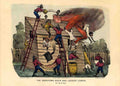 28 Fire Fighting In Action 1884 Vintage A4 Photo Print