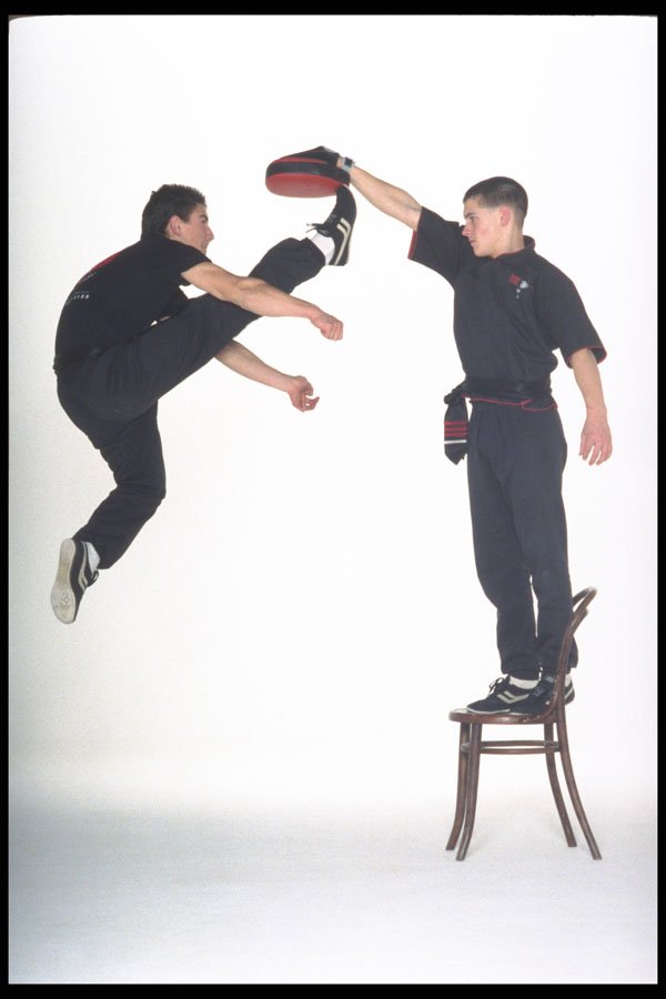 280024 Flying Kick A A4 Photo Print