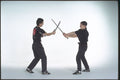 280078 Butterfly Knife Vs. Sword B A4 Photo Print