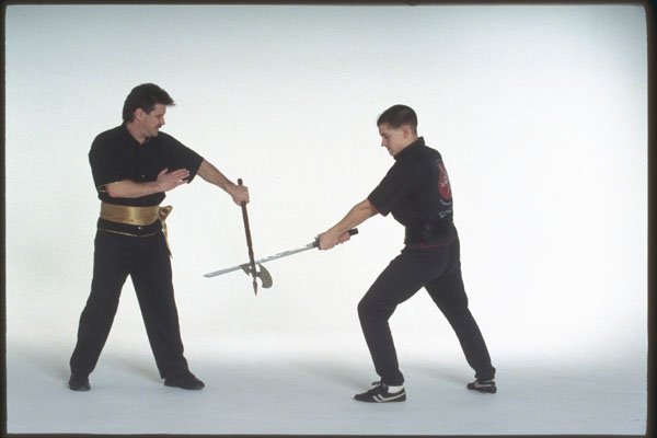 280081 Moon Axe Vs Sword A4 Photo Print