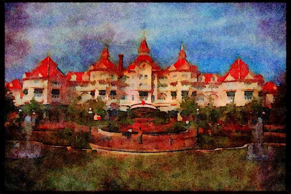 281003 EuroDisney A4 Limited Edition Watercolour Print
