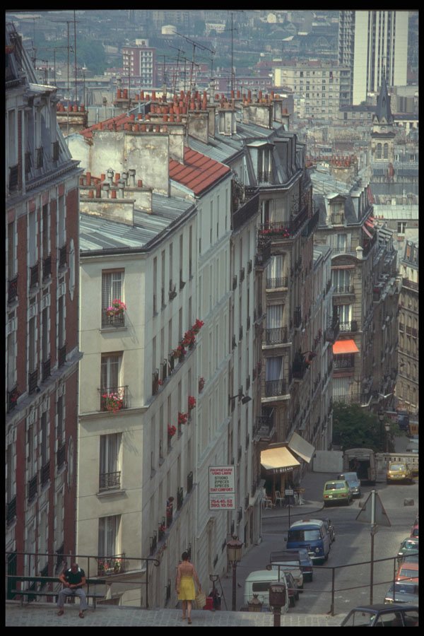 281013 Paris Rooftops At Montmarte A4 Photo Print