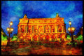 281022 Place De L'Opera A4 Limited Edition Watercolour Print