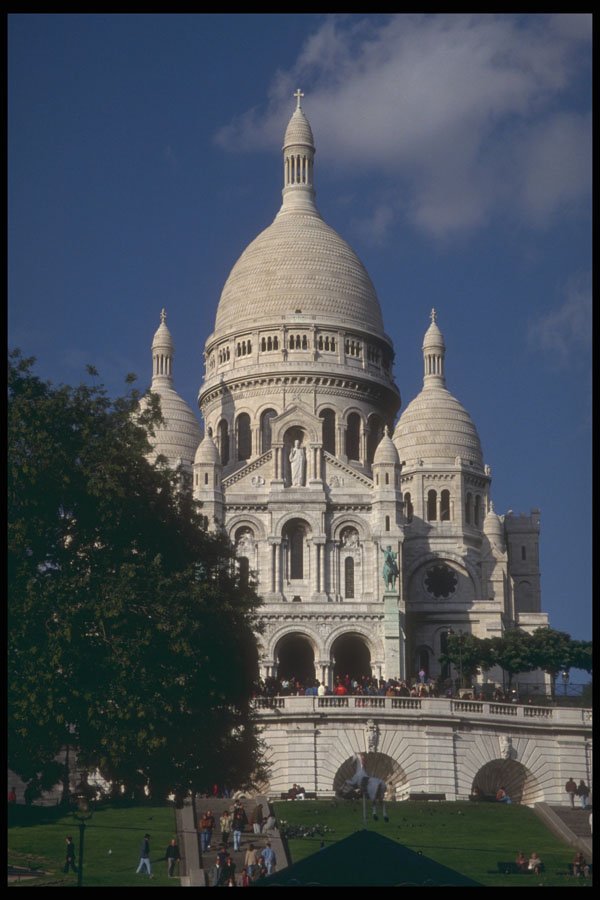 281023 Cathedral Sacre Coeur, Montmarte A4 Photo Print