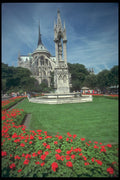 281025 Rear View Of The Notre Dame Cathedral A4 Photo Print
