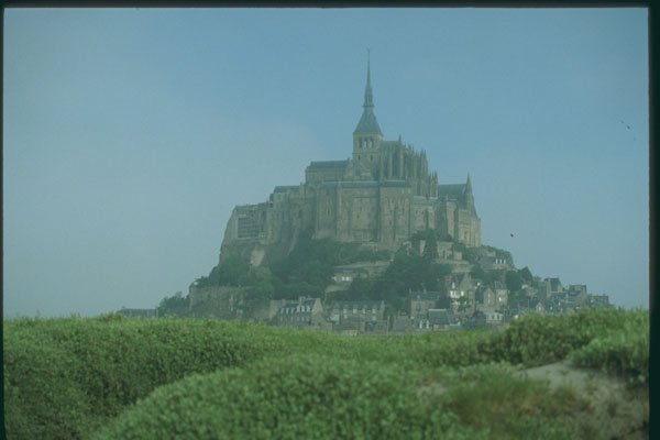 281029 View Of Cathedral And Skyline At Mont Saint Michel A4 Photo Print