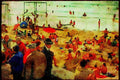 281030 The Beach At Mont Saint Michel A4 Limited Edition Watercolour Print