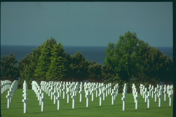 281032 American Cemetary At Omaha Beach, Normandy Invasion A4 Photo Print