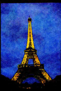 281038 The Eiffel Tower At Dusk A4 Limited Edition Watercolour Print