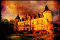 281040 The Chateau De Nieuil Near Angouleme A4 Limited Edition Watercolour Print