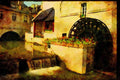 281041 Waterwheel And Canal A4 Limited Edition Watercolour Print