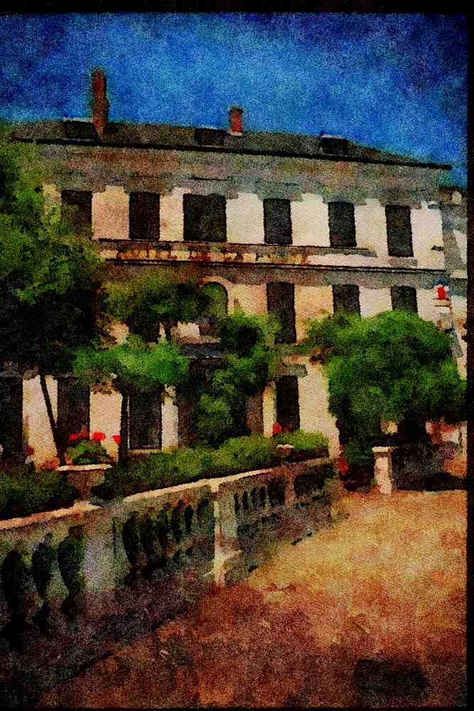 281053 The Town Of Beaune A4 Limited Edition Watercolour Print