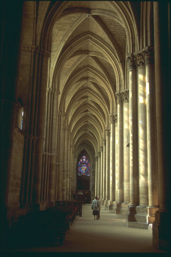 281060 Interior Of The Great Gothic Cathedral Notre Dame A4 Photo Print
