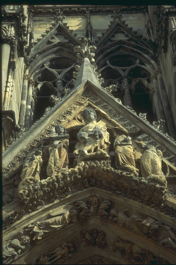 281062 Door To Cathedral At Reims A4 Photo Print