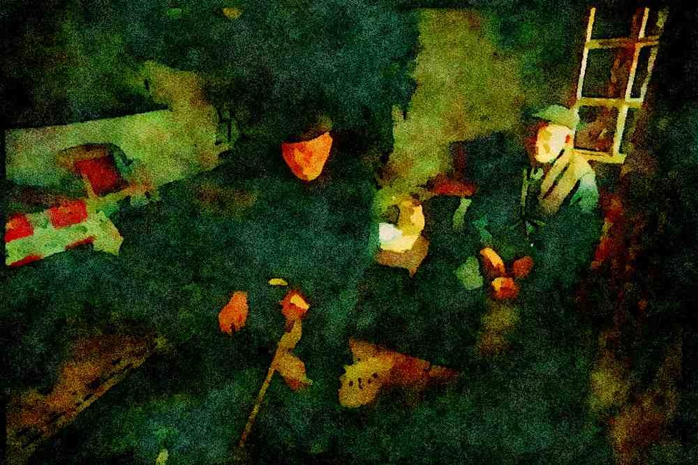 281064 Retired Farmers A4 Limited Edition Watercolour Print
