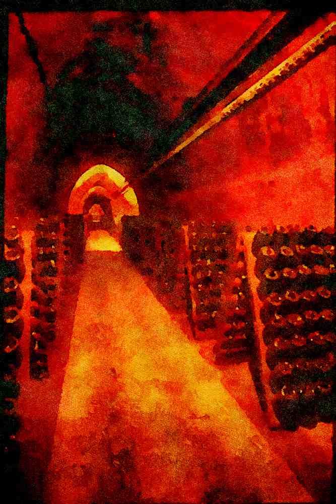 281066 The Cellars For Reumage A4 Limited Edition Watercolour Print