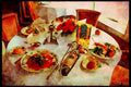 281068 Table Setting, 4 Star Restaurant A4 Limited Edition Watercolour Print