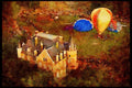 281071 Evening Balloon Ascension A4 Limited Edition Watercolour Print