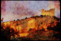 281076 Remains Of The Old Chateau Vaison la Romaine A4 Limited Edition Watercolour Print