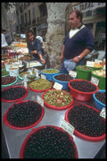 281078 Food Market Isle sur Sorge A4 Photo Print