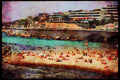 281096 Mediterannean Coastline A4 Limited Edition Watercolour Print