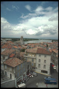 281099 Aerial Of Small Village A4 Photo Print