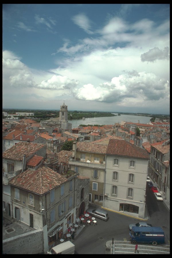 281099 Aerial Of Small Village A4 Photo Print