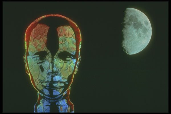 283006 Head Moon A4 Photo Print