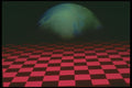 283007 Earth Over Checker A4 Photo Print