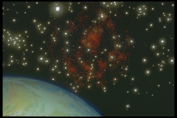 283026 Earth And Galaxy A4 Photo Print