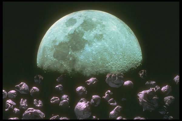 283028 Rocks Around Moon A4 Photo Print