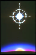 283055 Star Over Planet A4 Photo Print