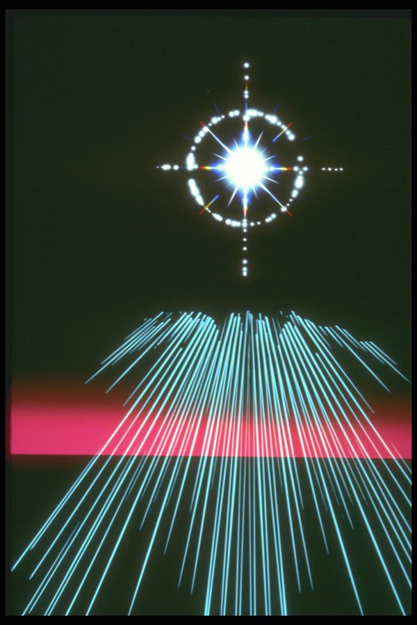 283092 Light Rushing Star A4 Photo Print