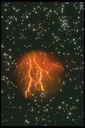 283095 Lightning In Space A4 Photo Print