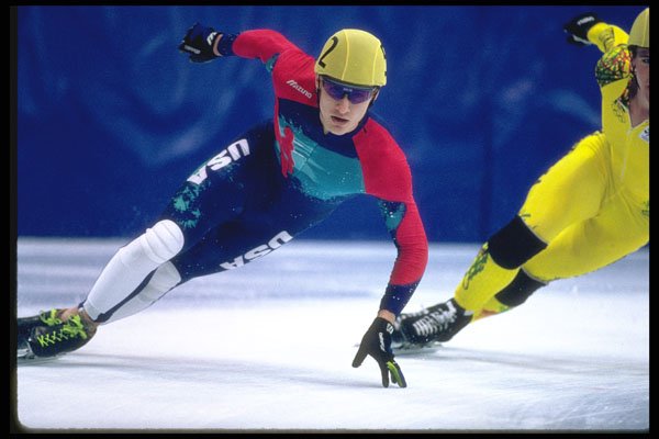 284042 Men's Short Track Speed Skating A4 Photo Print