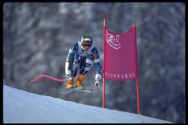 284076 Downhill Skiing A4 Photo Print
