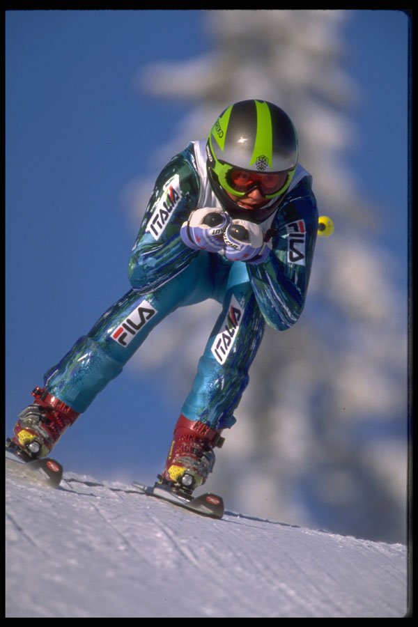284078 Downhill Skiing A4 Photo Print