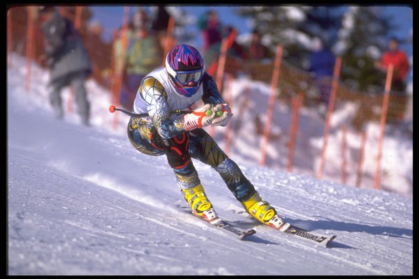 284087 Downhill Skiing A4 Photo Print
